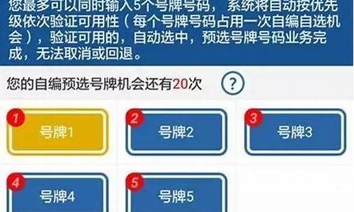 二手车需要再选号吗_二手车上牌需要选号吗